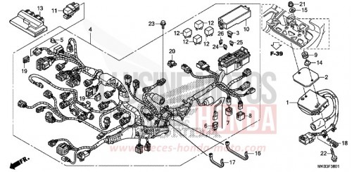 KABELBAUM (CBR1000RA/SA) CBR1000RAG de 2016